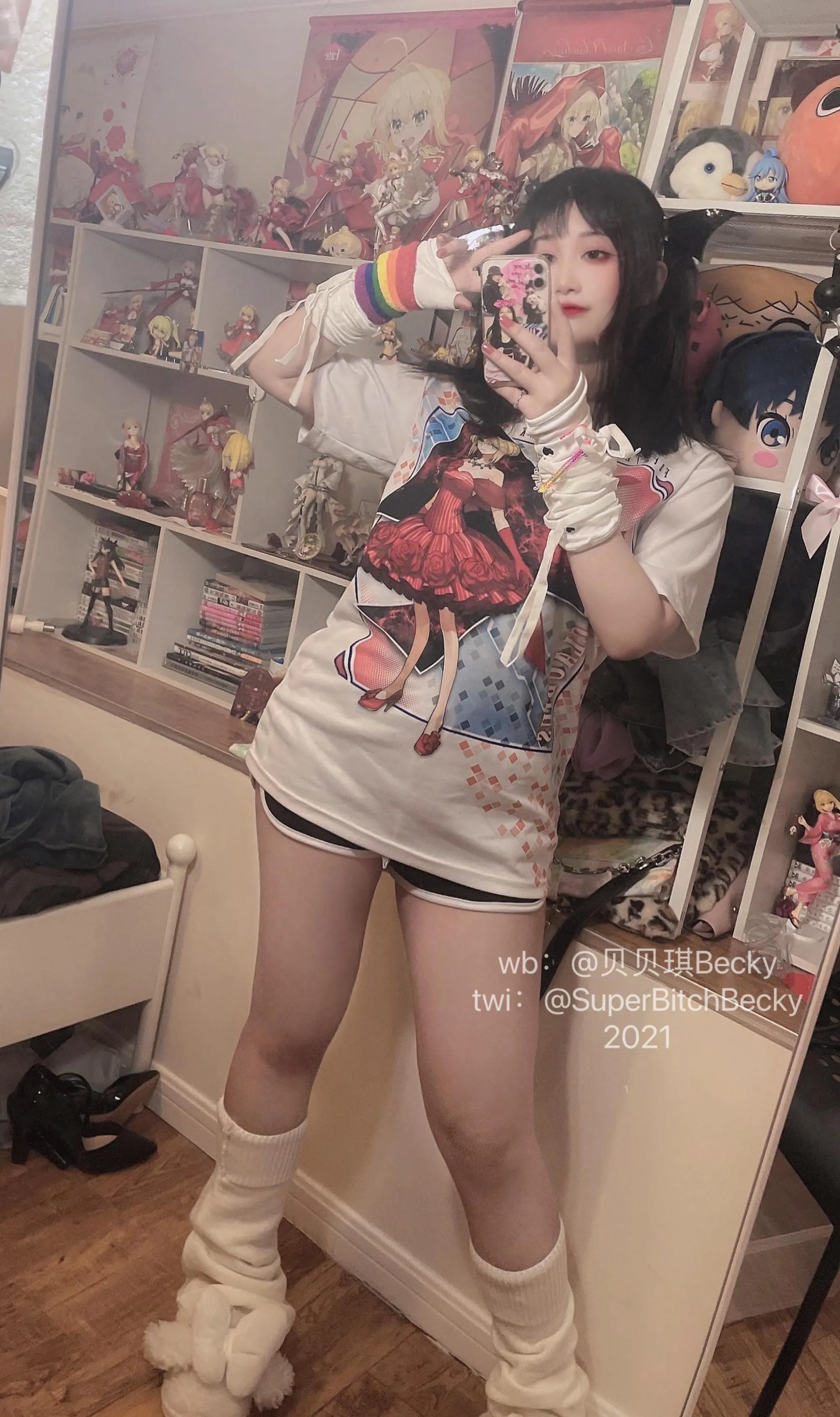 贝贝琪Becky – NO.019 对镜黑发辣妹 [105P]插图2